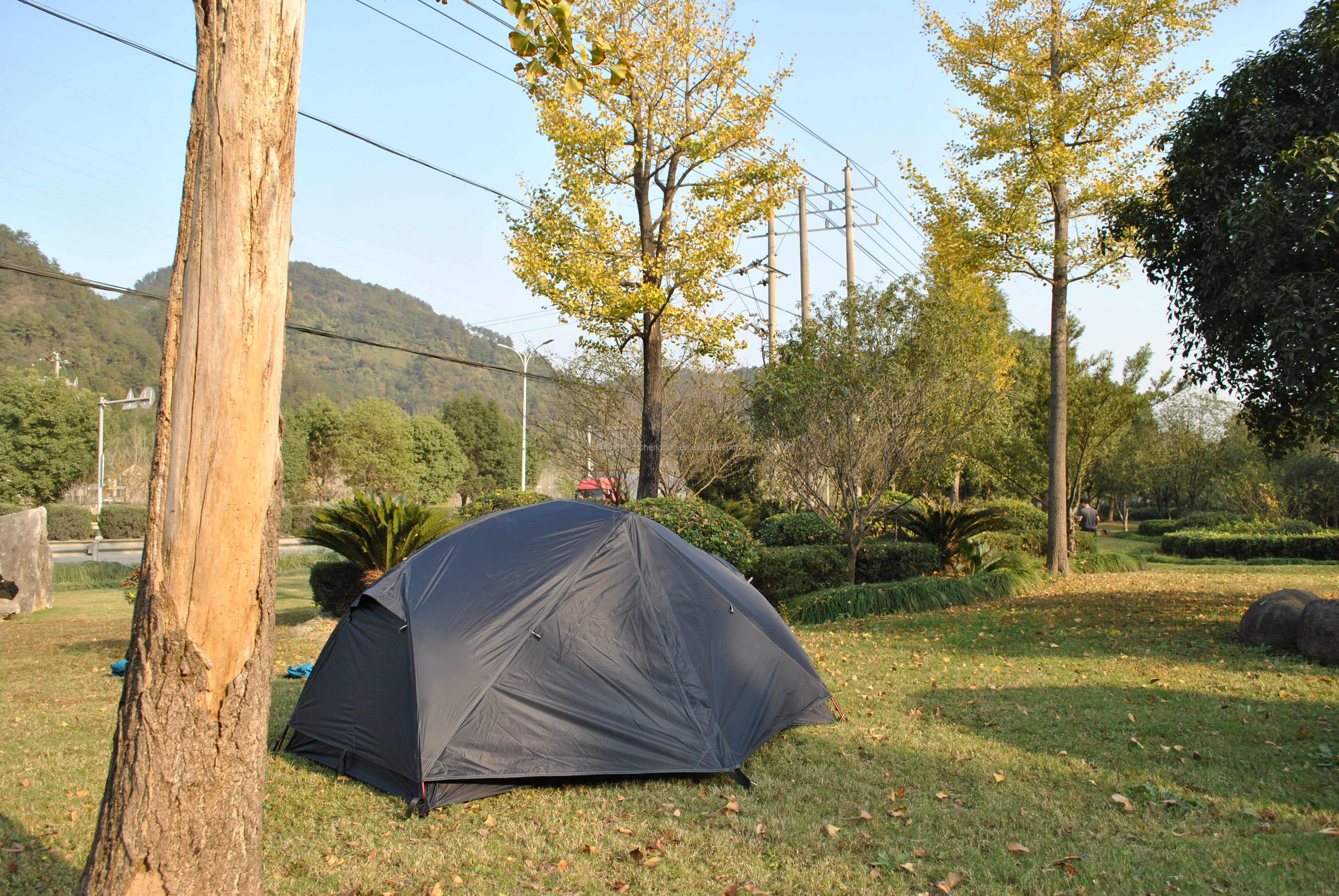 Cheap Goat Tents Black tent,Ultralight 2 Person 20D Silicone Nylon camping tent,CZX 435B Black MSR Hubaba NX 2 Person tent with footprint Tents 